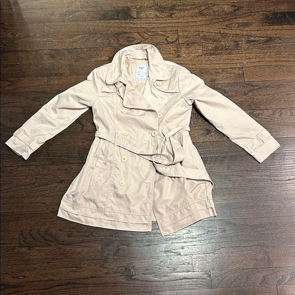 Mayoral Girls Beige Trench Coat Size 8T